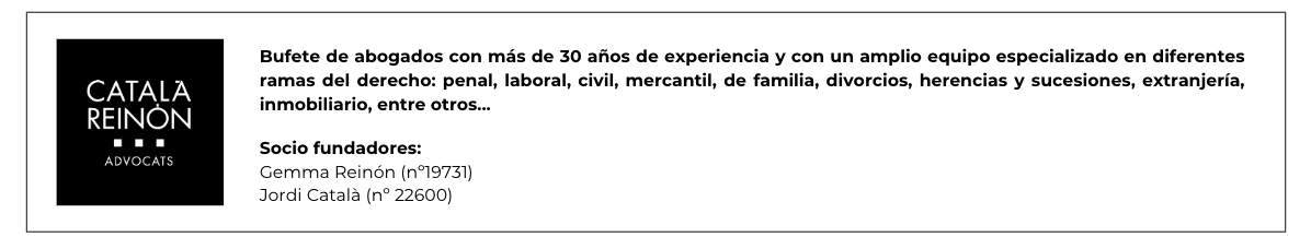 bufete de abogados català reinon