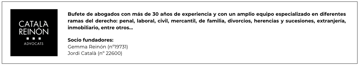 bufete de abogados català reinón