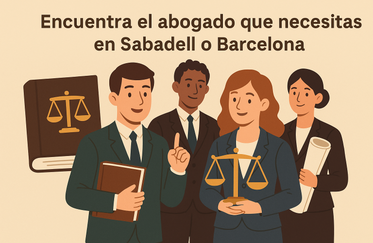 Encuentra el abogado que necesitas en Sabadell o Barcelona