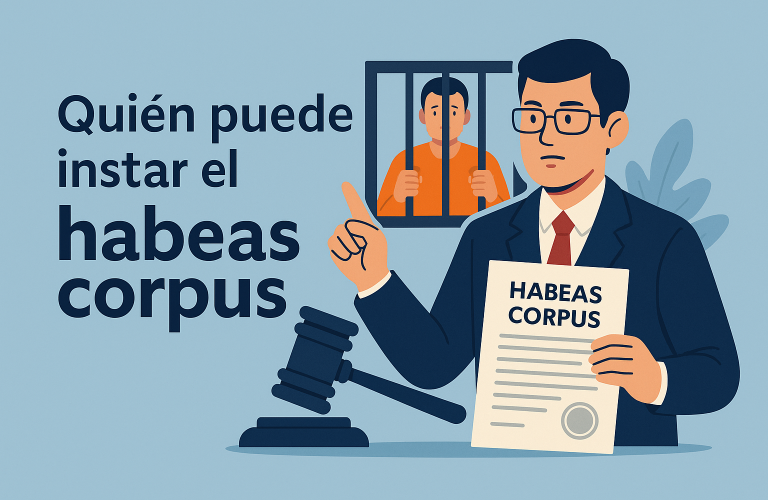 Quien puede instar el habeas corpus