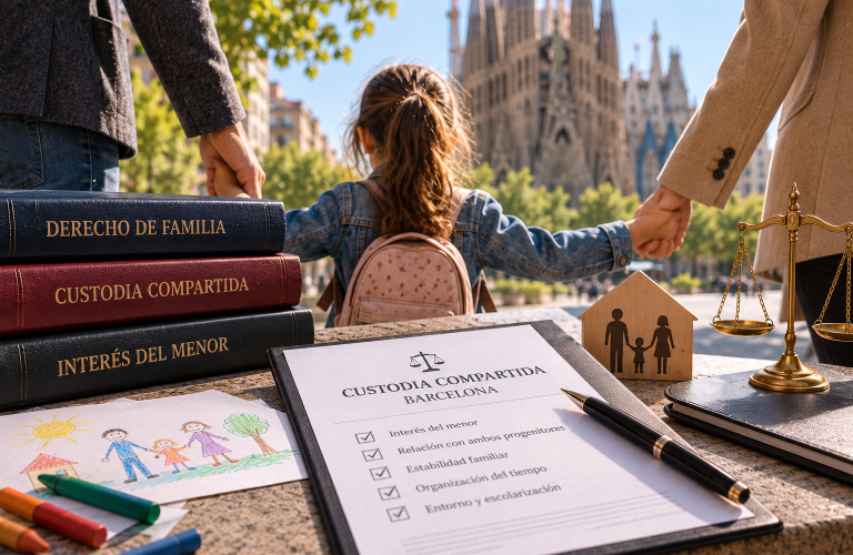 Custodia compartida junto a la Sagrada Família