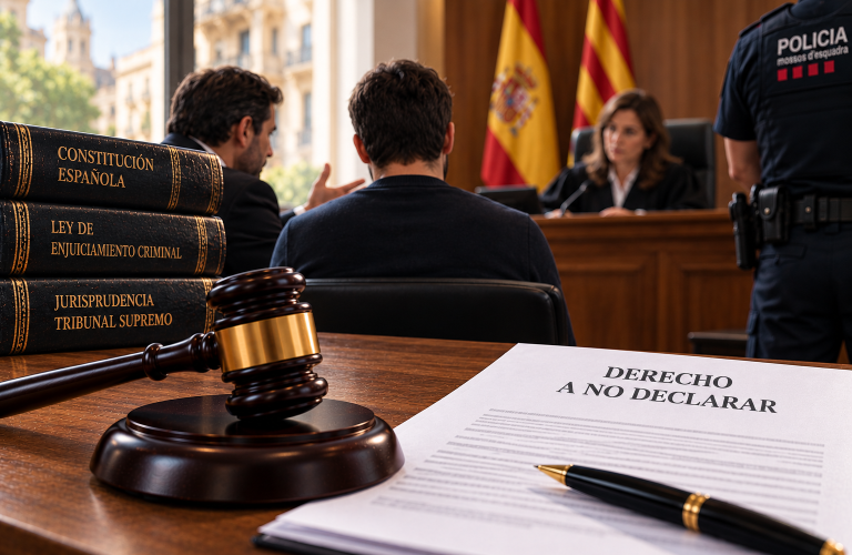 Derecho a no declarar en Barcelona