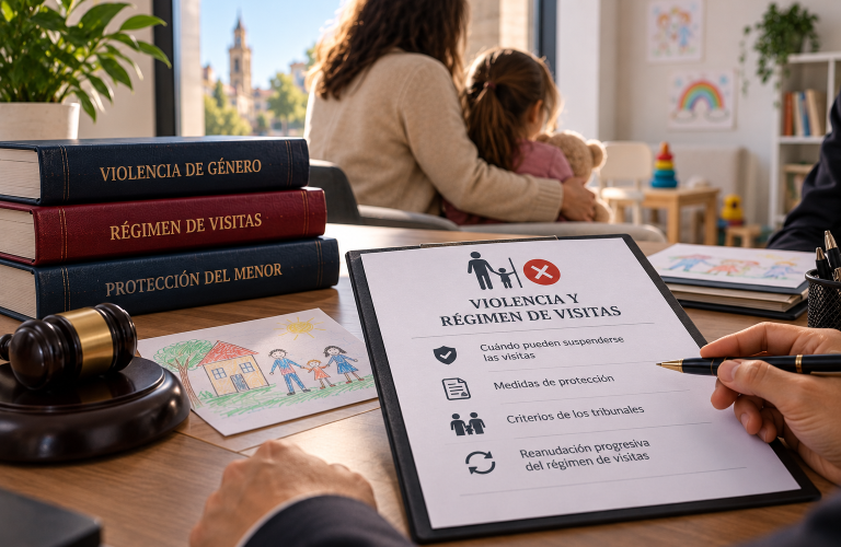 Protección infantil y régimen de visitas