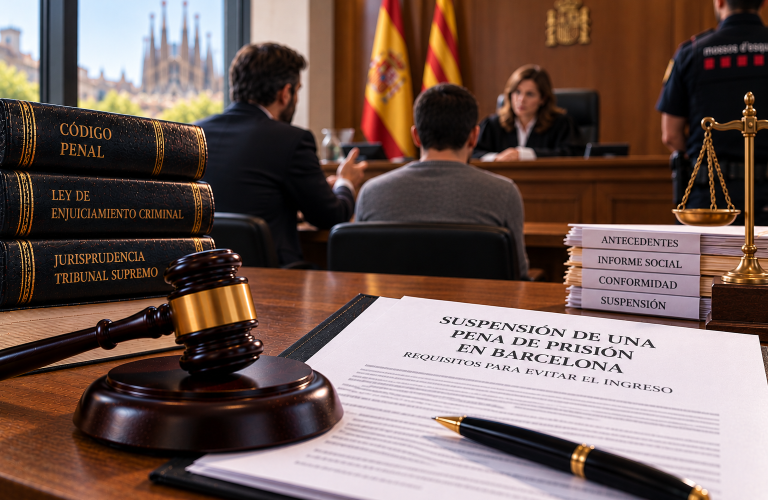 Suspensión de pena en Barcelona