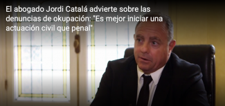 Jordi Catalá advierte sobre las denuncias de okupación