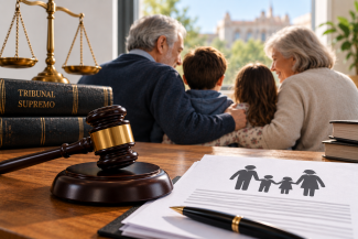Escena familiar y justicia para abuelos