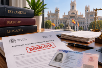 Resolución de residencia denegada en Madrid