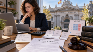 Teletrabajo bajo supervisión legal